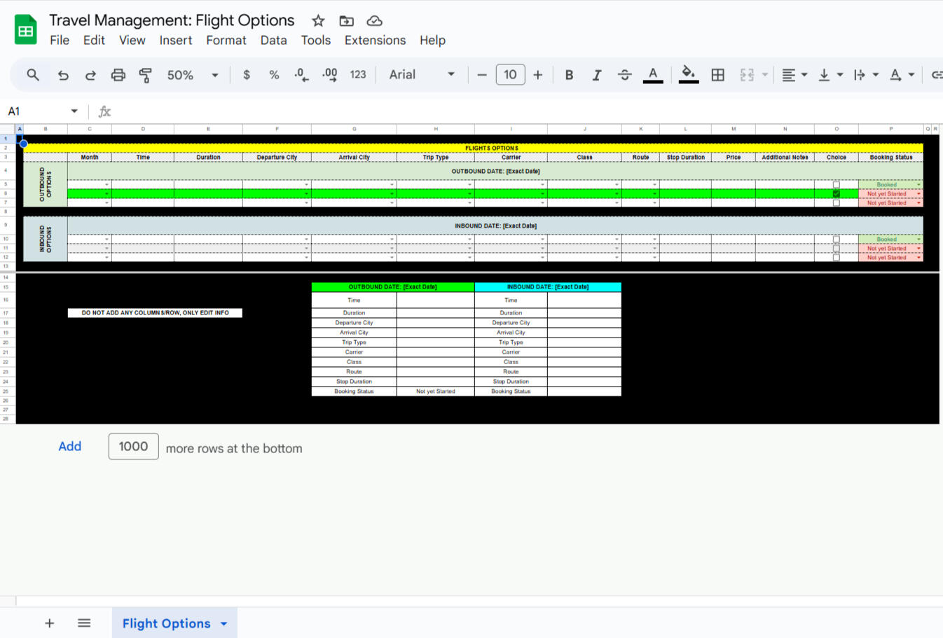 Travel Management: Flight Option